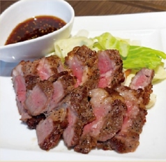 北海道産ラム肉のステーキ～ジンギスカン風～