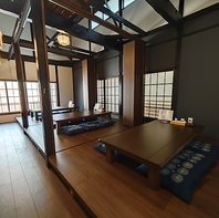 温かみあふれる和の空間が広がります。