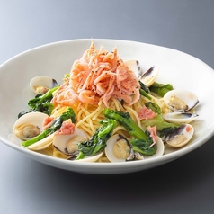 桜香る桜エビと姫はまぐりのスパゲッティ