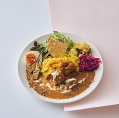 バターチキンのスパイスカレー ミールス仕立て