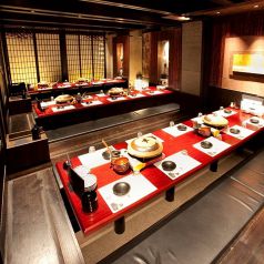 2名様から和モダンな個室でご案内いたします。赤坂 、溜池山王の個室居酒屋でご宴会、接待 、飲み放題 、和食を。