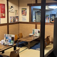 お座敷席でごゆっくりどうぞ。