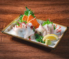 鮮魚の刺身3点盛り