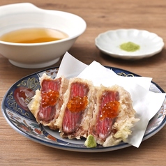 和牛レア天いくら乗せ