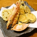 料理メニュー写真 本日の天ぷら盛り4種 （一人前、2名様～）