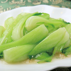 チンゲン菜のニンニク炒め