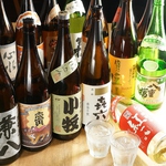 九州料理にも相性抜群な九州の焼酎・地酒を豊富に取り揃えております♪