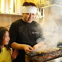 親方渾身の串物は松りの看板メニュー！