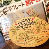 誕生日にはこんな感じにHappy Birthdayなどと、、メッセージを、、。