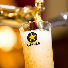 サッポロ生ビール　黒ラベル 　小グラス
