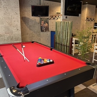 ビリヤード＆卓球×スポーツ観戦で貸切パーティー◎