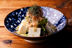 揚げジャコと豆腐の胡麻salad