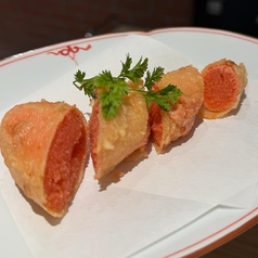 明太子の一本天ぷら