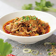 四川風牛肉とハチノス和え