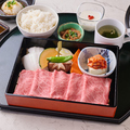 料理メニュー写真 黒毛和牛 霜降り 焼肉御膳