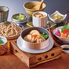 北海道帆立の釜めし御膳 お得な茶碗蒸し付