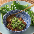 料理メニュー写真&nbsp;パリパリピーマン肉味噌添え