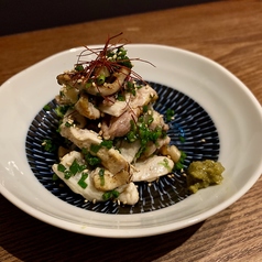 鶏の炙りのねぎまみれ