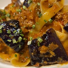 【定番】茄子ミートフェットチーネ