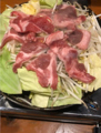 料理メニュー写真&nbsp;ジンギスカン。ラム肩肉野菜セット(1人前)