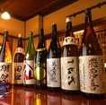 東北・宮城の地酒を中心に日本酒は常備20種以上。季節ごとの限定酒や手に入りづらい希少な日本酒もご用意しております。