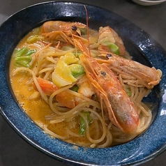 〈濃厚〉エビみそクリームパスタ