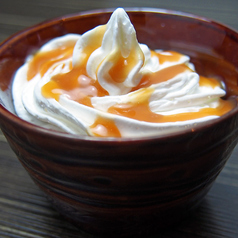 キャラメルカプチーノアイス/チョコケーキプレート