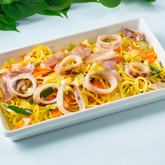 【7月】イカと夏野菜の海鮮焼きそば