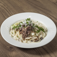 牛のクリームパスタ