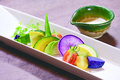 料理メニュー写真 特別栽培野菜のコールドチーズフォンデュ