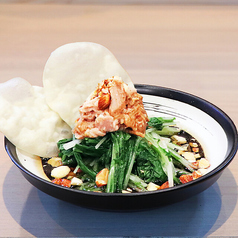 水菜とツナとナッツのサラダ