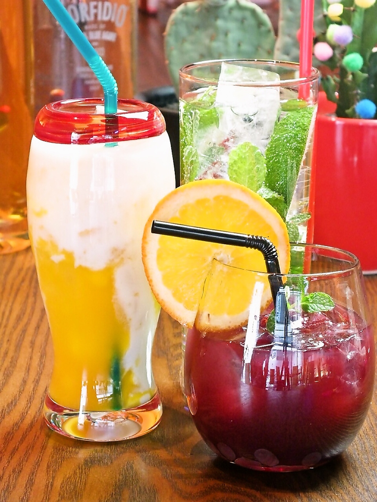 ノンアルカクテルも含む、40種から選べる飲み放題コース♪単品飲み放題は予約なしでもOKです★