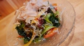 料理メニュー写真 広島菜と音戸のジャコサラダ