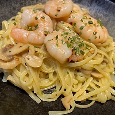 【塩味】小海老ペペロンチーノリングイネ