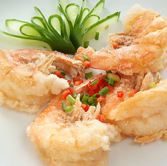 大海老山椒揚げ