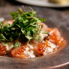 サーモンとイクラのカルパッチョ