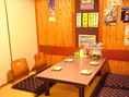 明るい雰囲気の店内♪沖縄料理とお酒をゆったりお楽しみください。