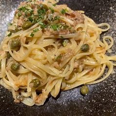 【塩味】サバケッパーリングイネ