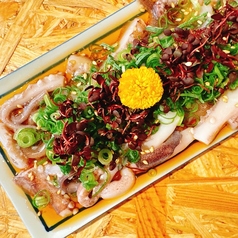 生ゲソ塩ごま油刺し