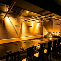 少人数～団体様までご利用いただける落ち着いた個室！