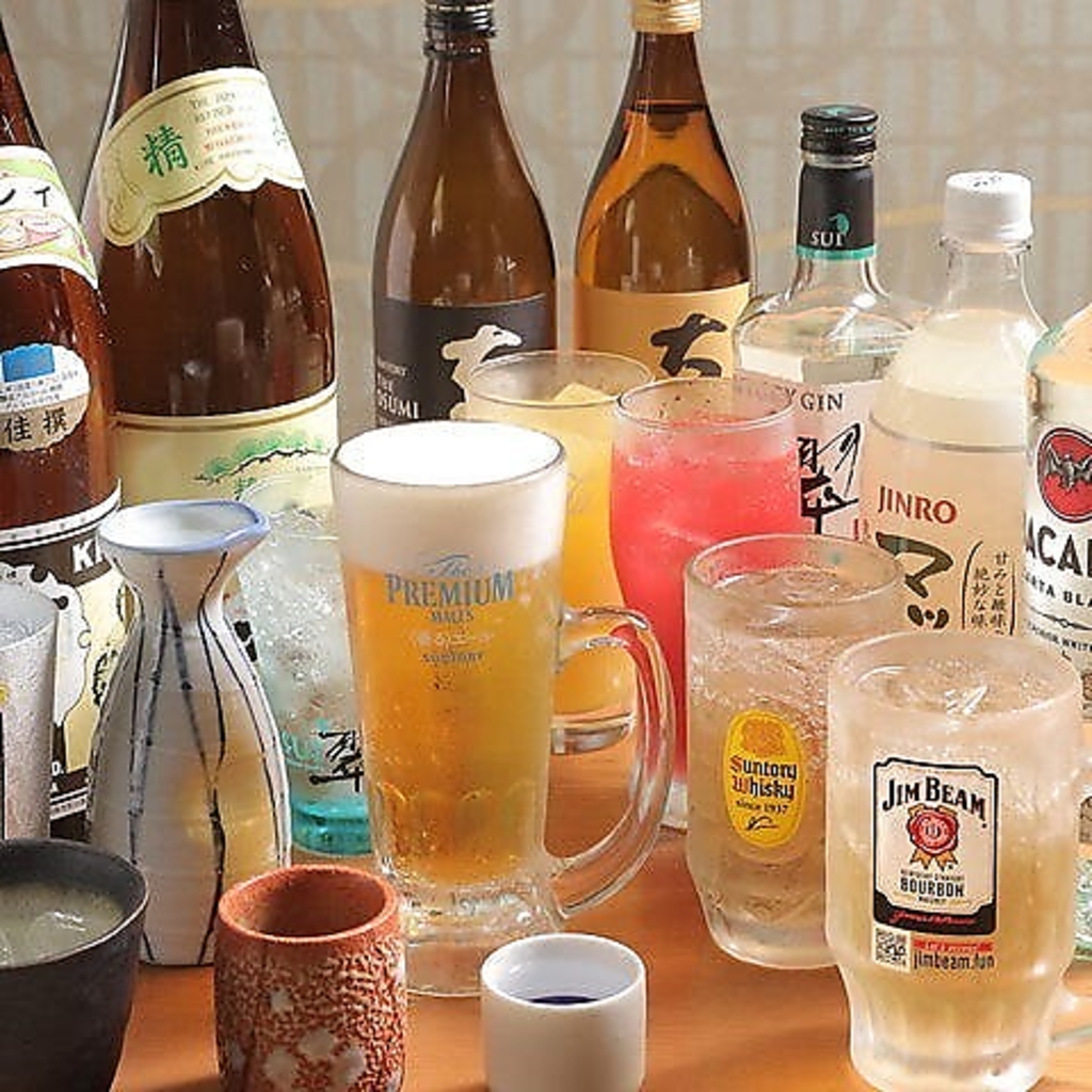 【単品飲み放題】 お酒はたくさん飲みたいけど、お料理は好きなものを選びたい方におすすめ！