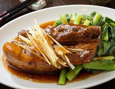 豚の角煮青菜添え