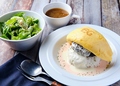 料理メニュー写真 ★名物ハンバーグオムライスセット