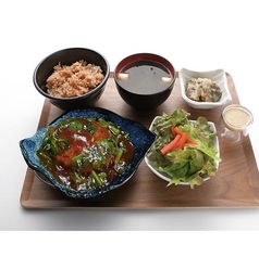 野菜あんかけハンバーグの写真