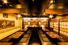 ‐ 和風モダンな堀ごたつ席20名様以上で【貸切】可能！最大28名迄