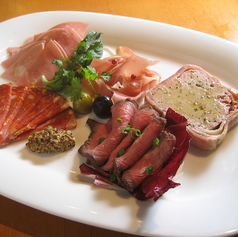 肉前菜5点盛り