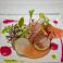 真鯛とサーモンのマリネ　冬野菜とフレッシュハーブのクリュディテ