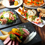 女性限定のコースあります。流行の肉食女子も大満足！デザート盛り合わせまでついた、贅沢なコース。