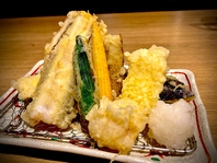 初夏の野菜の天ぷら盛り合わせ