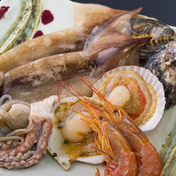 【浜焼き】有頭海老いかの丸焼き帆立バター焼き牡蠣など